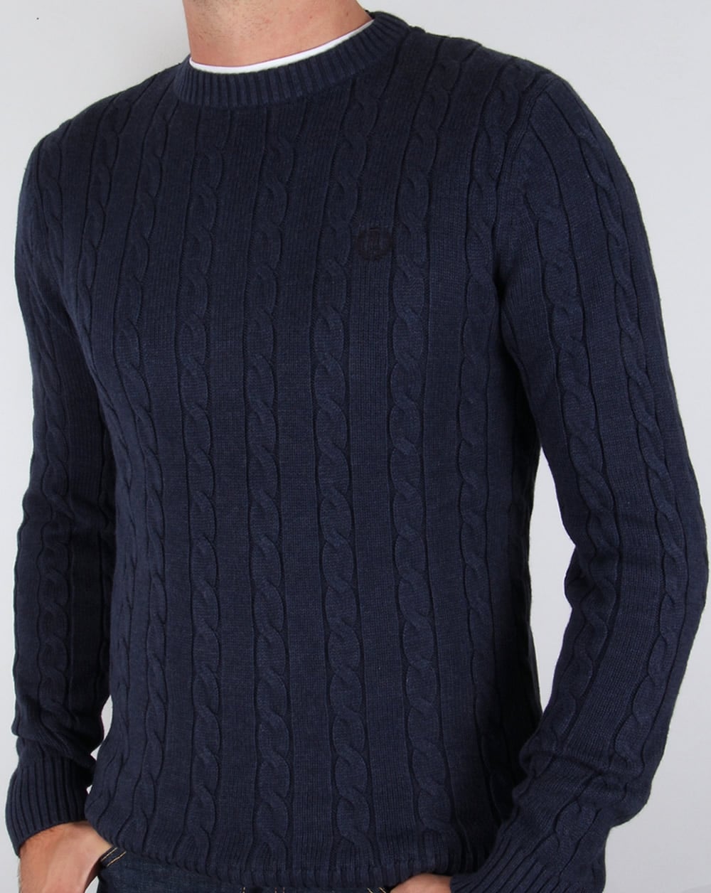 Henri Lloyd Kramer Cable Knit Jumper Indigo Marl