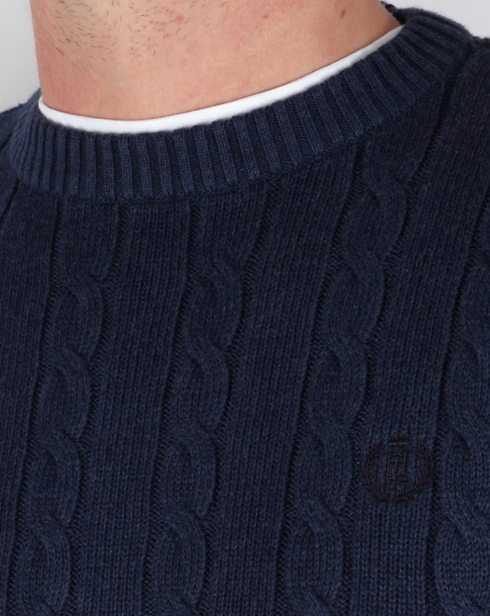 Henri Lloyd Kramer Cable Knit Jumper Indigo Marl