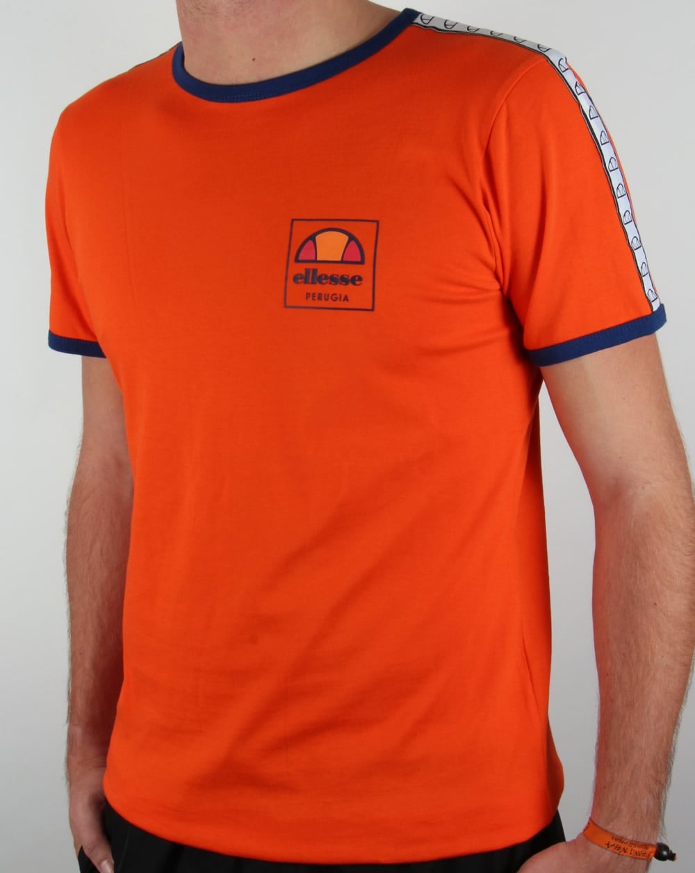 Ellesse Agosti Ringer T-shirt Red Orange