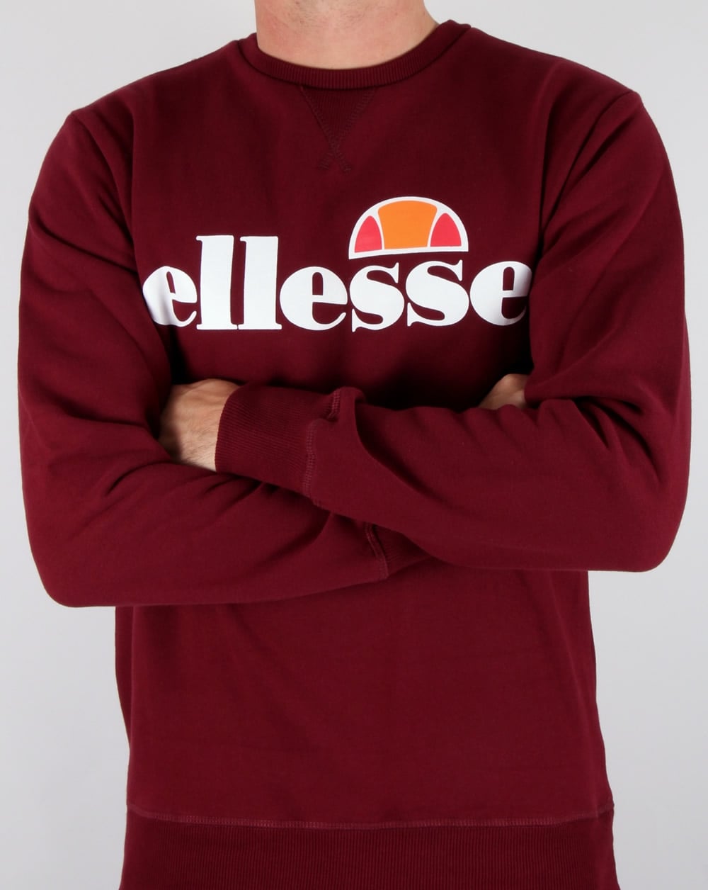 Ellesse New Logo Sweatshirt Burgundy