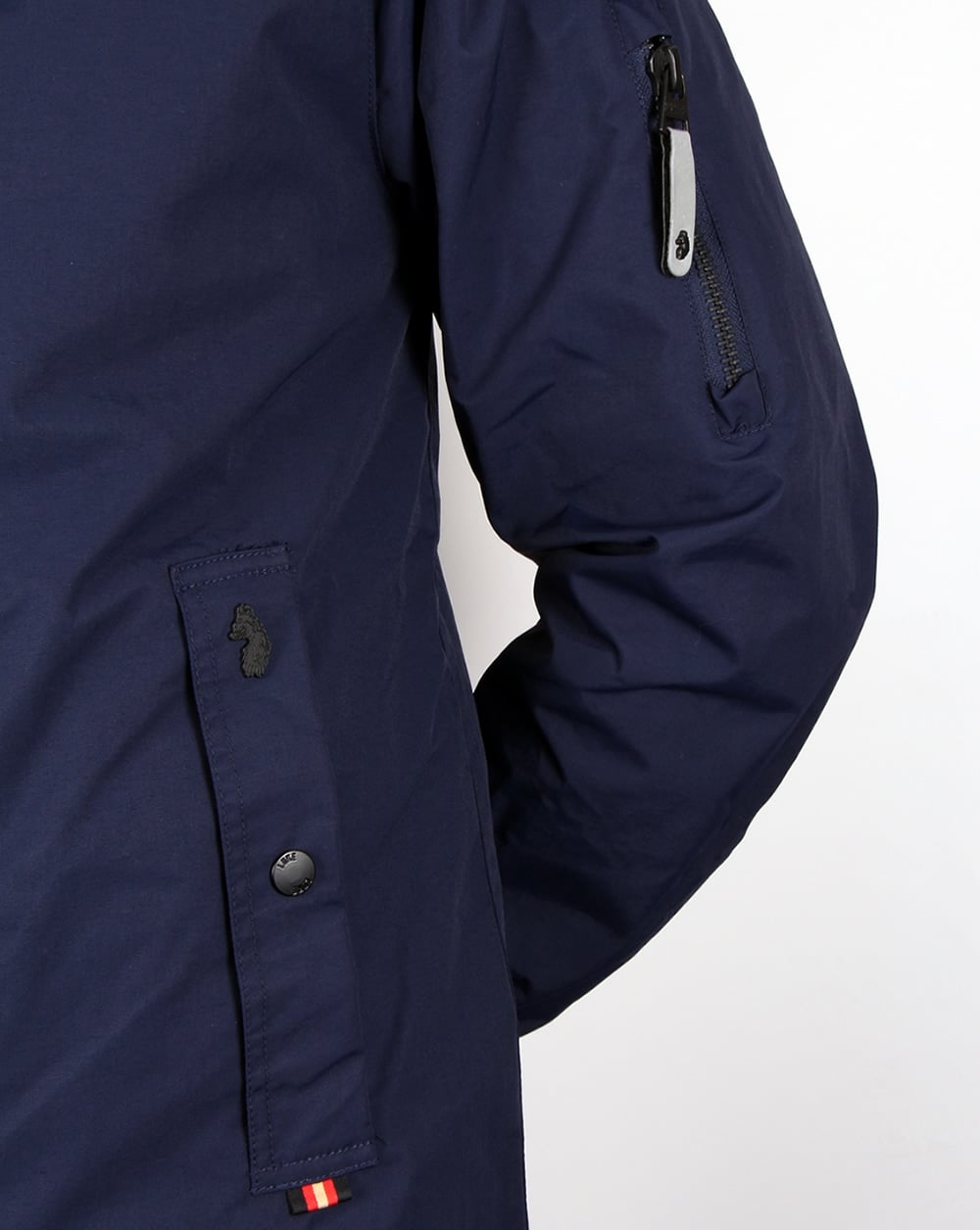 Luke Nation Long Length Jacket Navy