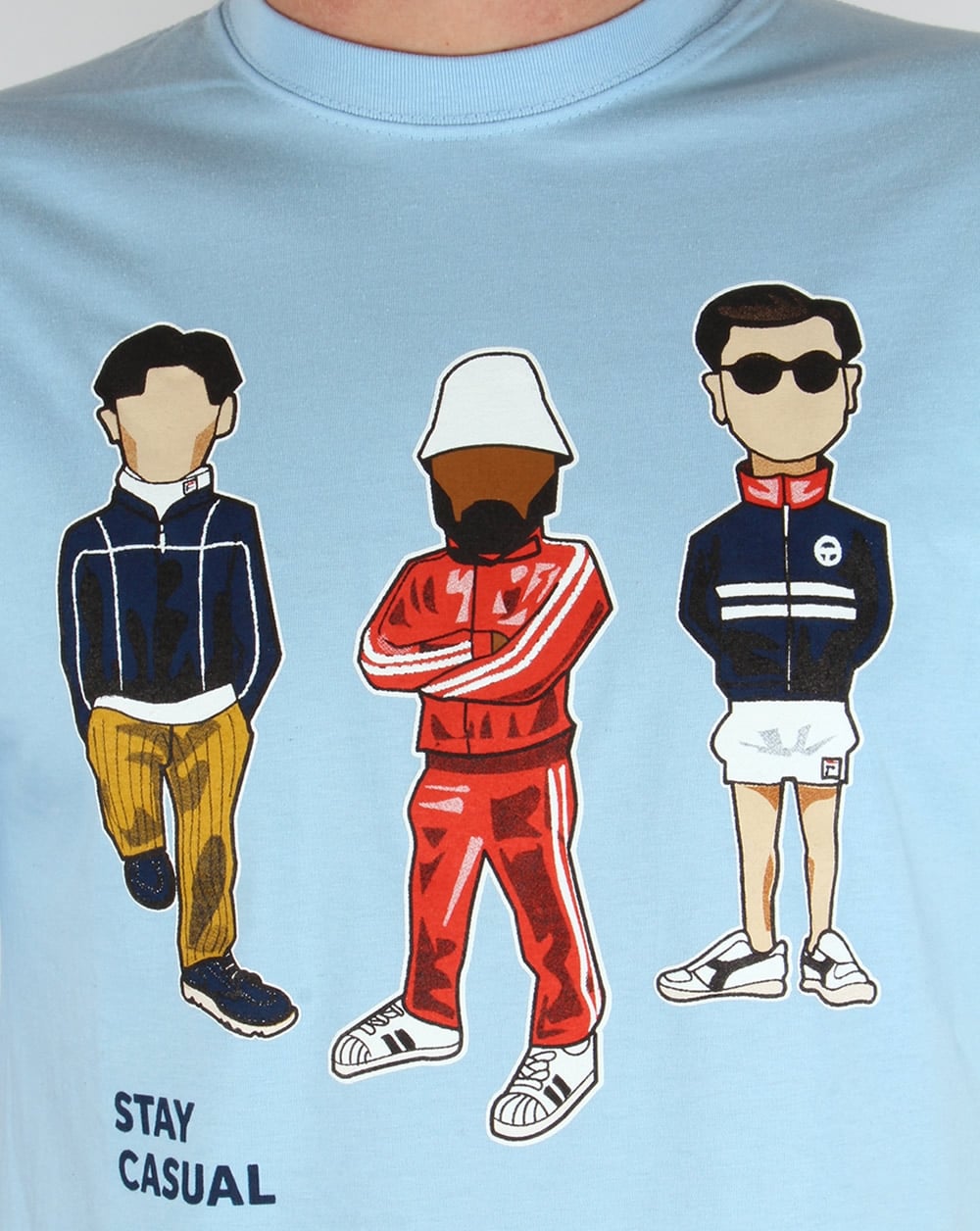 80s Casual Classics Minty Stay Casual T-shirt Sky Blue