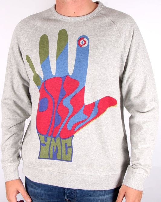 Ymc Hamsa Psych Sweatshirt Grey