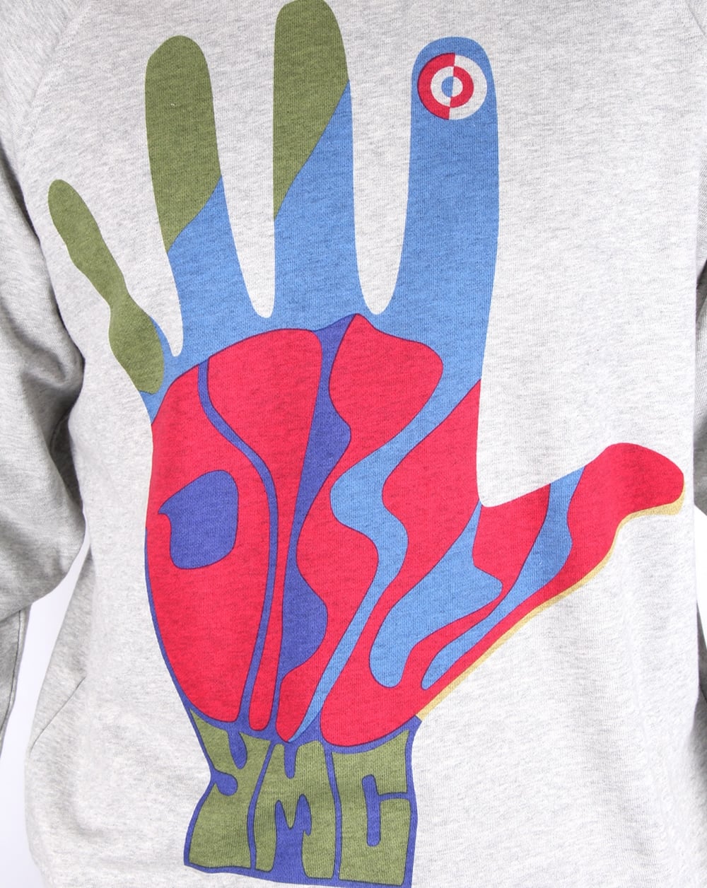 Ymc Hamsa Psych Sweatshirt Grey