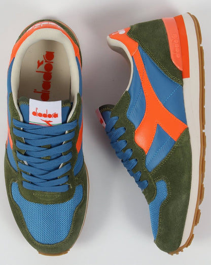 Diadora Camaro Trainers Olive/Blue