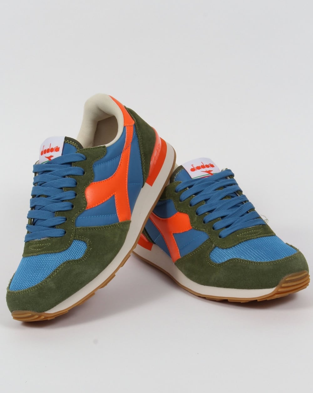 Diadora Camaro Trainers Olive/Blue