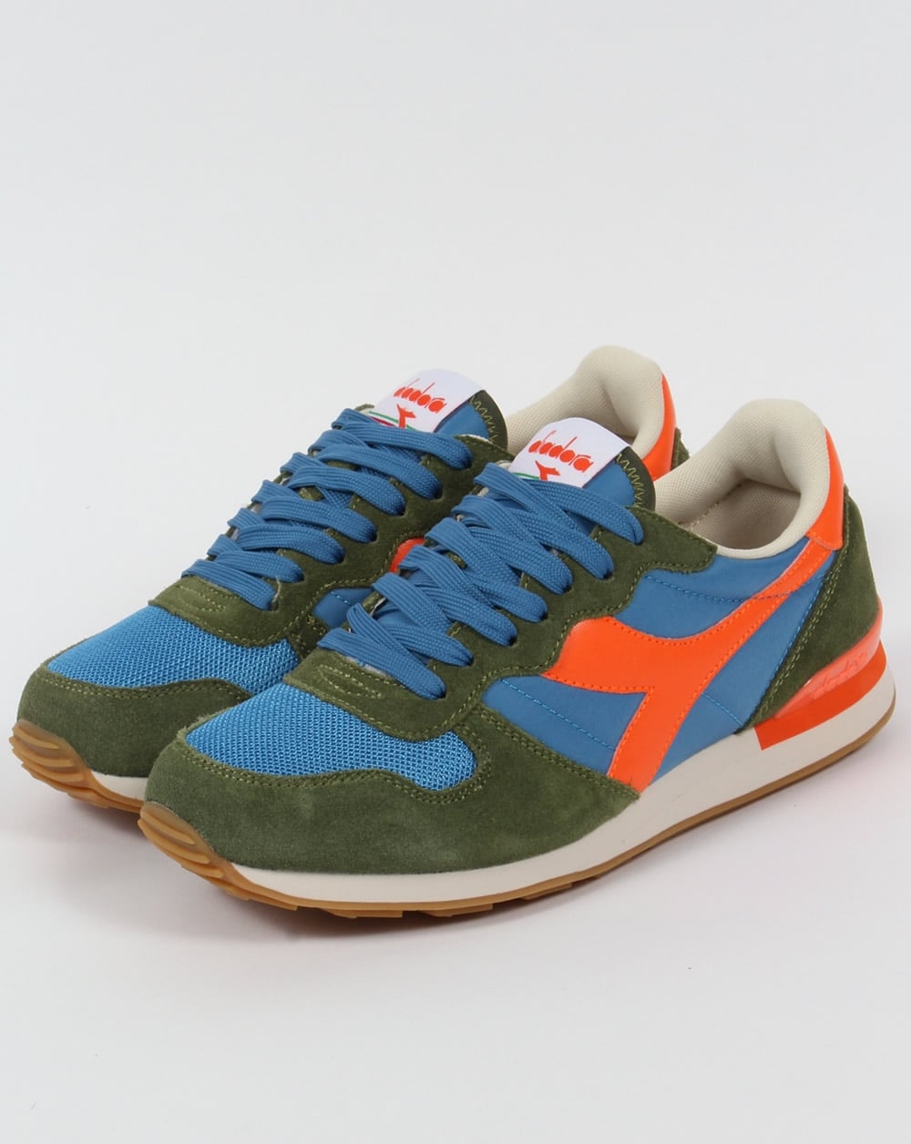 Diadora Camaro Trainers Olive/Blue