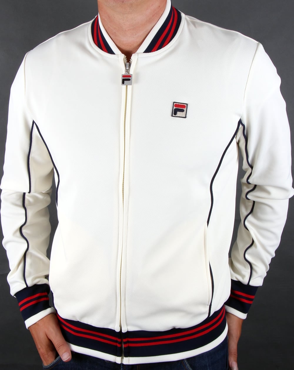 Fila Vintage Baranci Track Top Gardenia