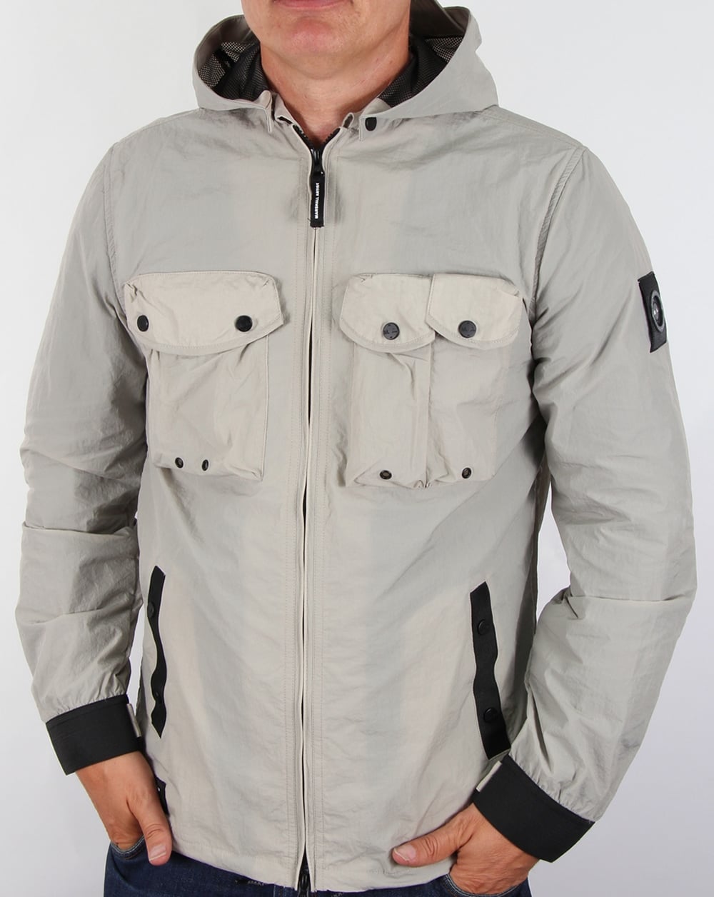 Marshall Artist Multi Pocket Overshirt Jacket Light Sand