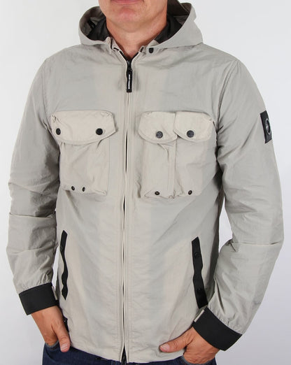 Marshall Artist Multi Pocket Overshirt Jacket Light Sand