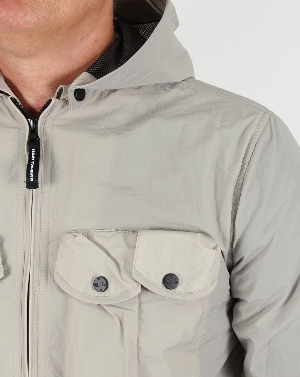 Marshall Artist Multi Pocket Overshirt Jacket Light Sand