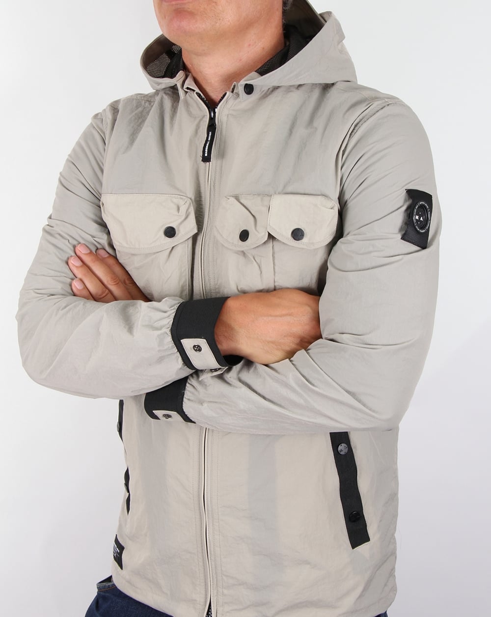 Marshall Artist Multi Pocket Overshirt Jacket Light Sand