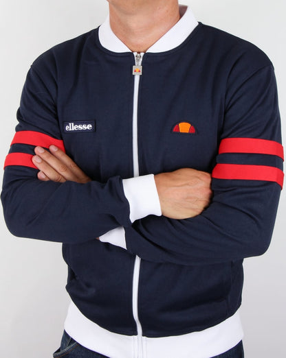 Ellesse Roma Track Top Navy white red