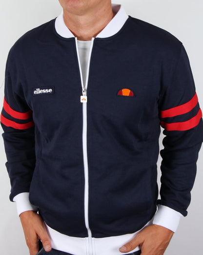 Ellesse Roma Track Top Navy white red