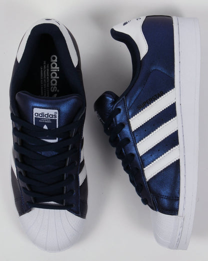 Adidas Superstar Trainers Bold Blue/White