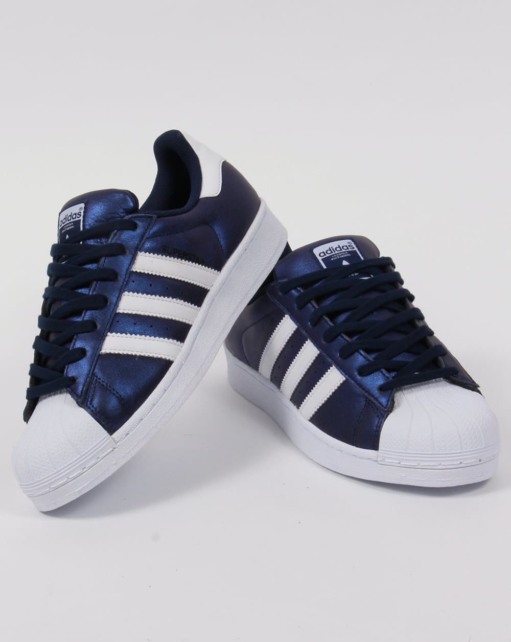 Adidas Superstar Trainers Bold Blue/White
