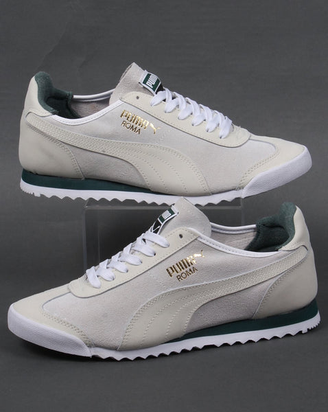 Puma Roma OG Leather Trainers White/Green