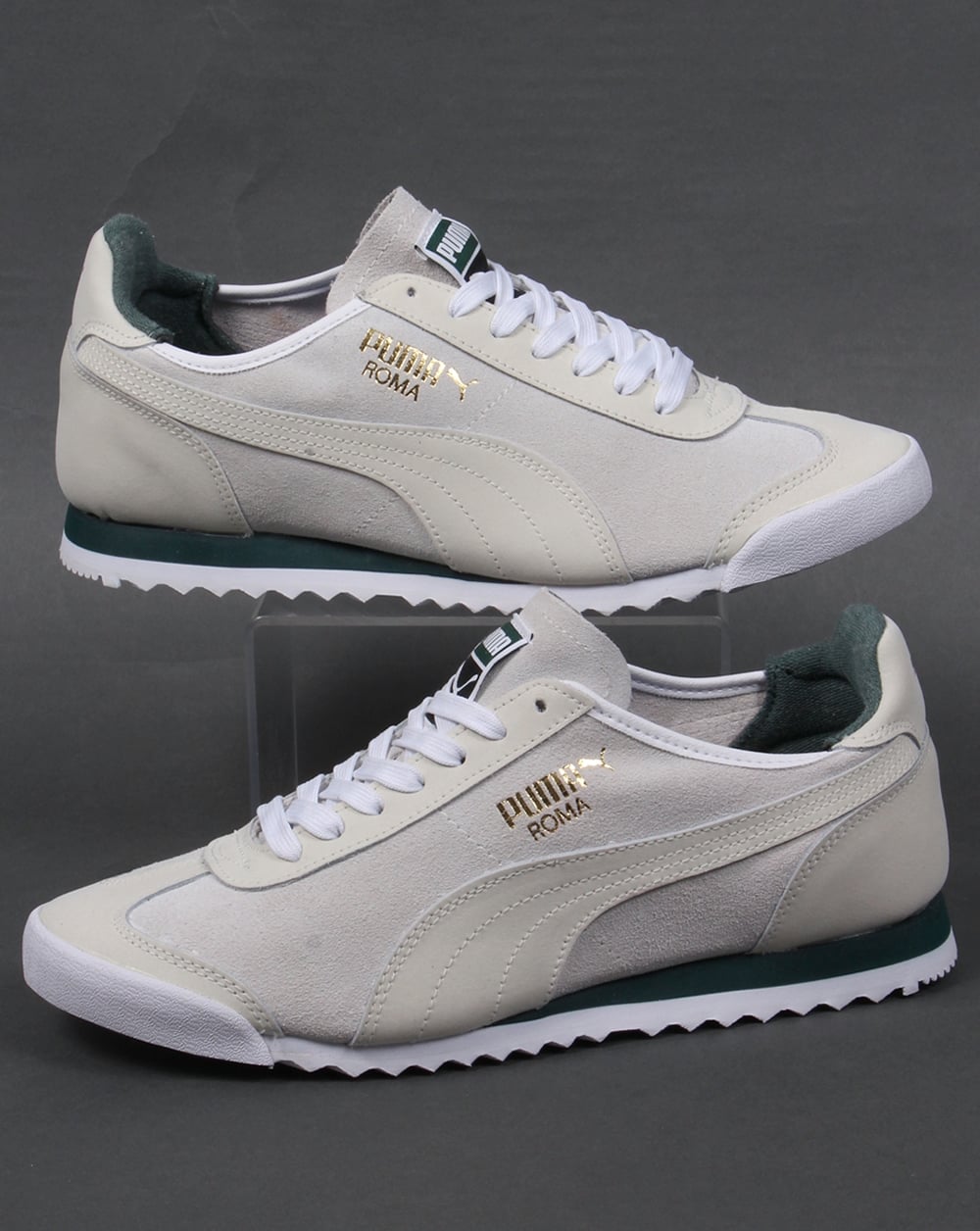 Puma Roma OG Leather Trainers White/Green