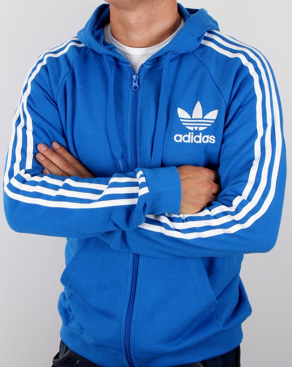 Adidas Originals California Full Zip Hoody Bluebird