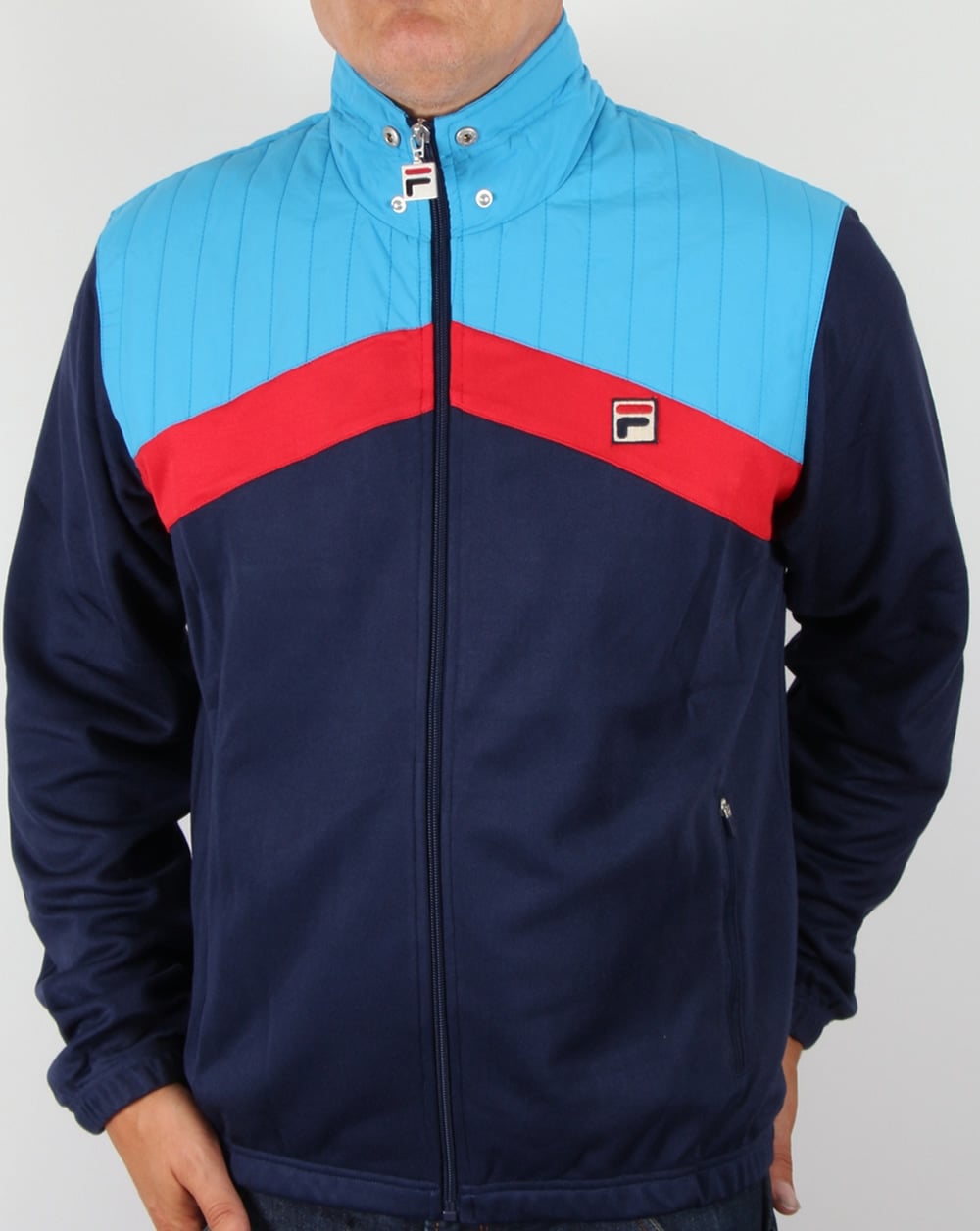 Fila Vintage Alpiaz Ski Track Top Navy/Blue/Red