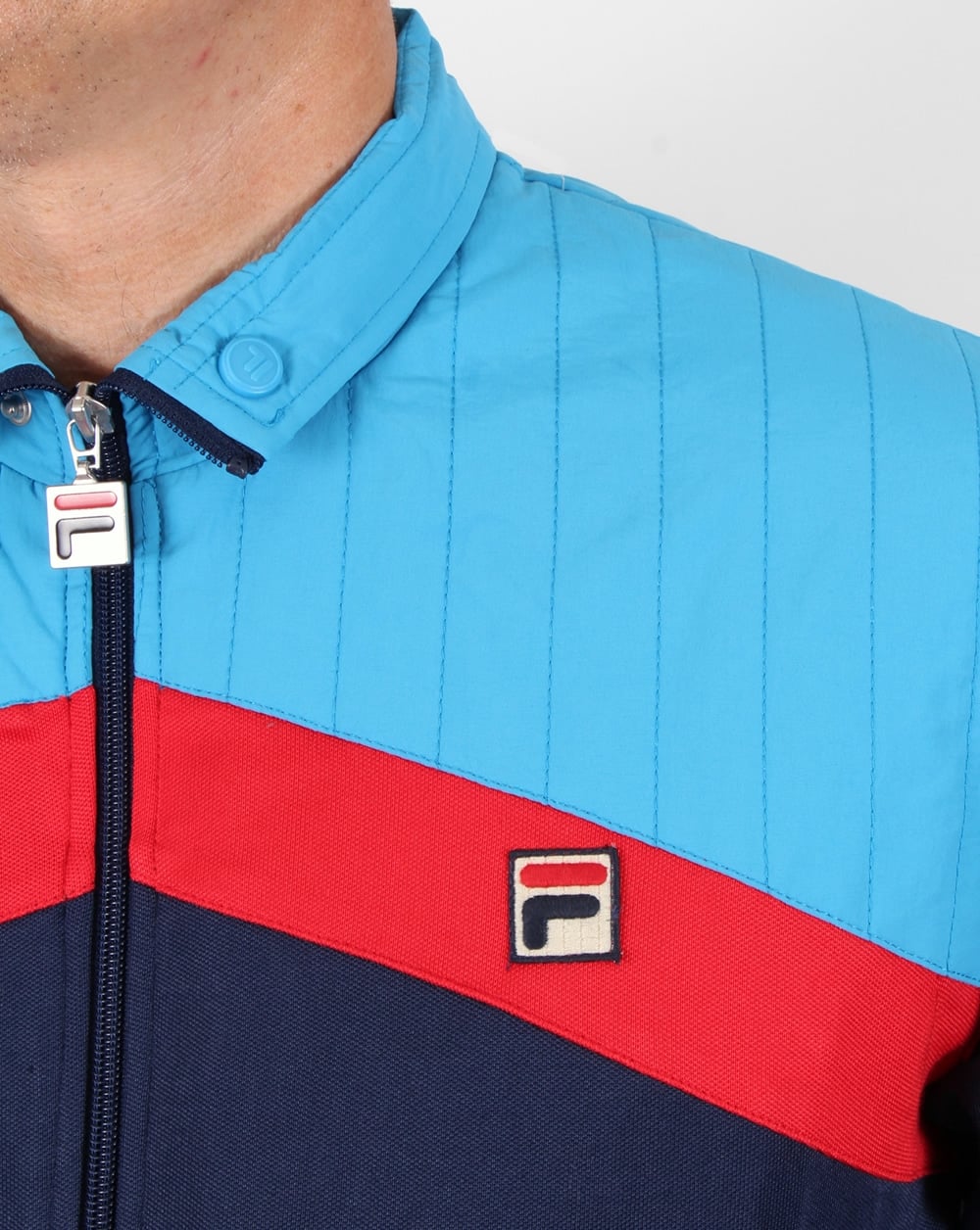 Fila Vintage Alpiaz Ski Track Top Navy/Blue/Red