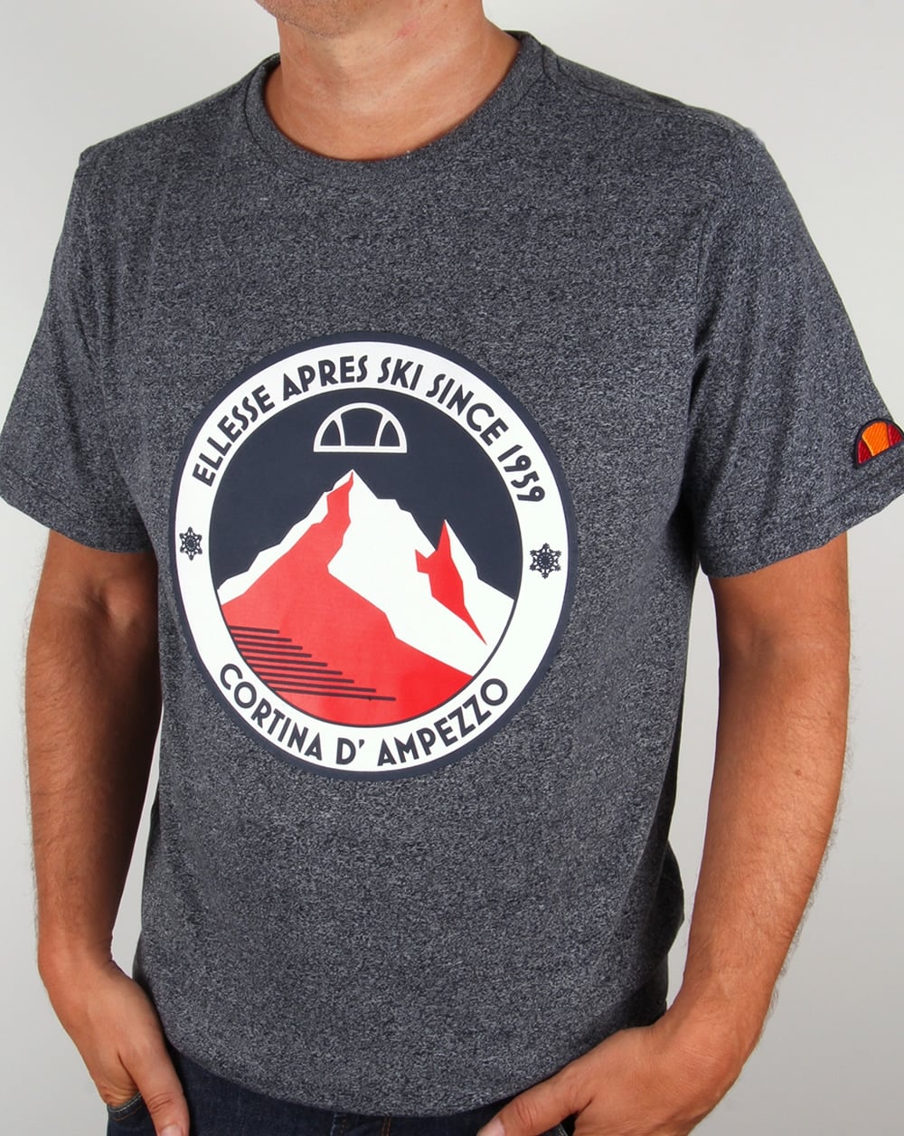 Ellesse Ski-Time T-shirt Navy Marl