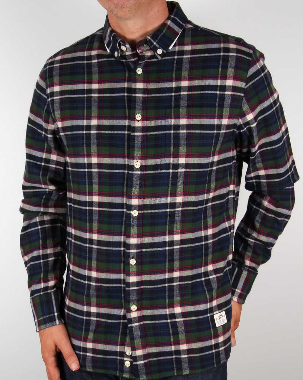 Penfield Barrhead Check Shirt Blue