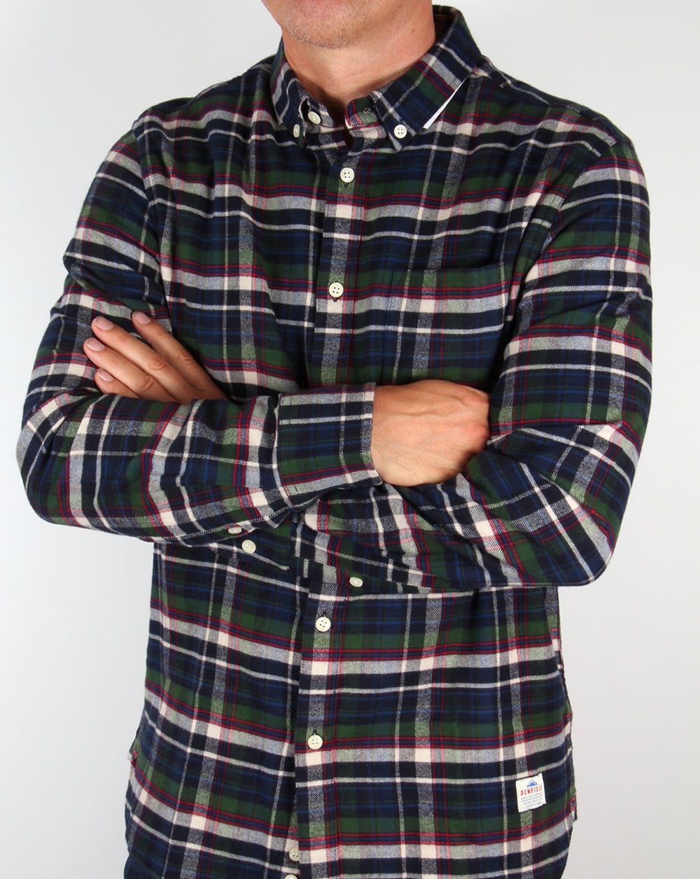 Penfield Barrhead Check Shirt Blue