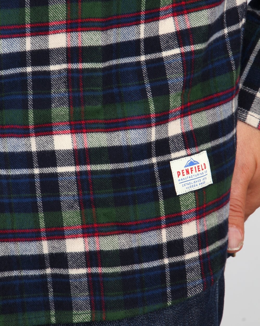 Penfield Barrhead Check Shirt Blue