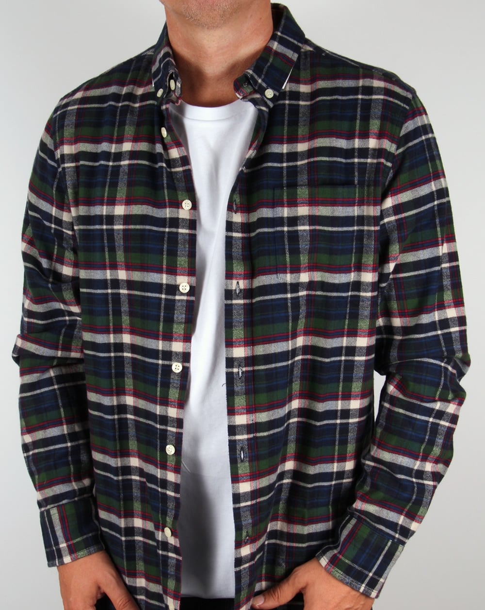 Penfield Barrhead Check Shirt Blue