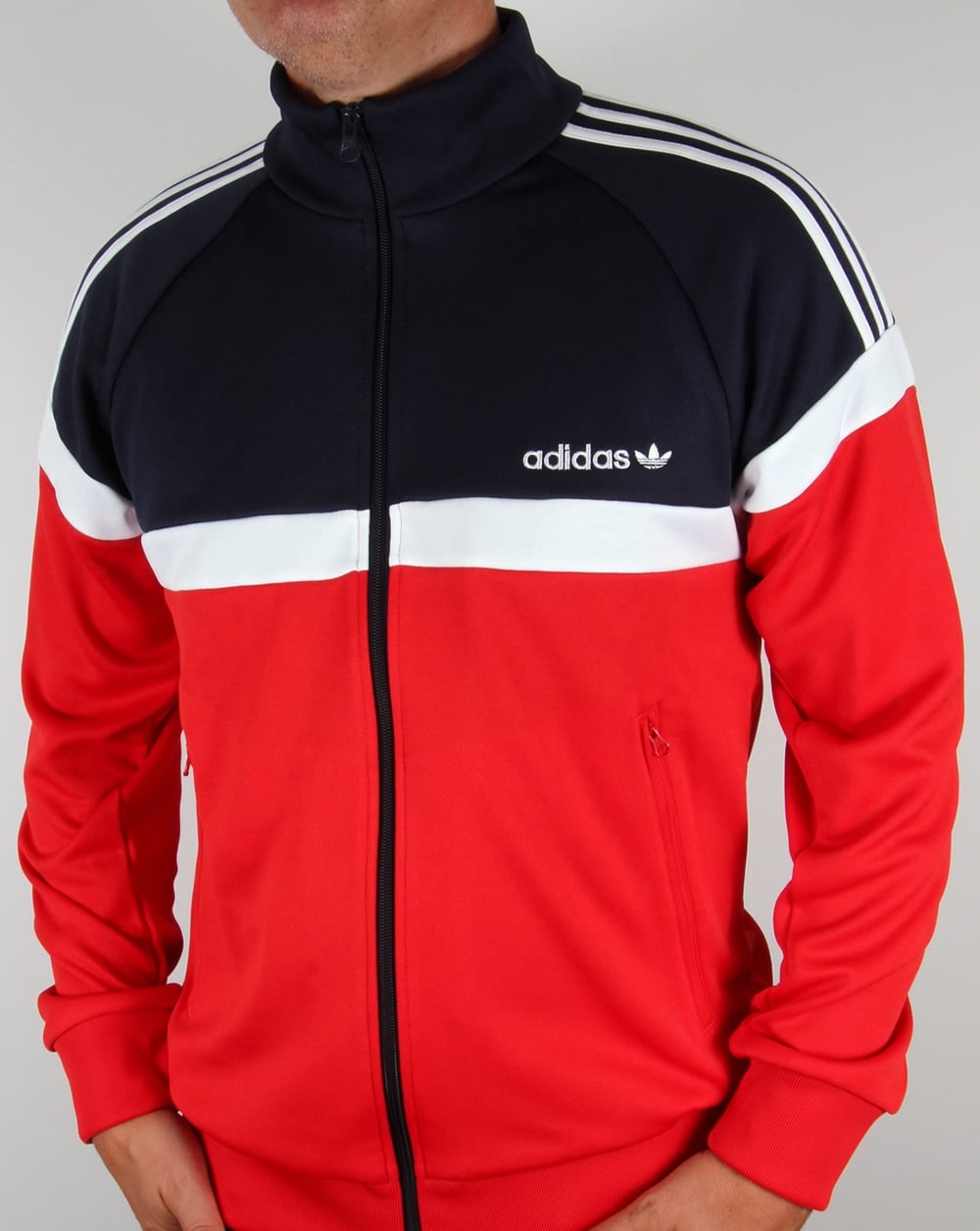Adidas Originals Itasca Track Top Red/Navy