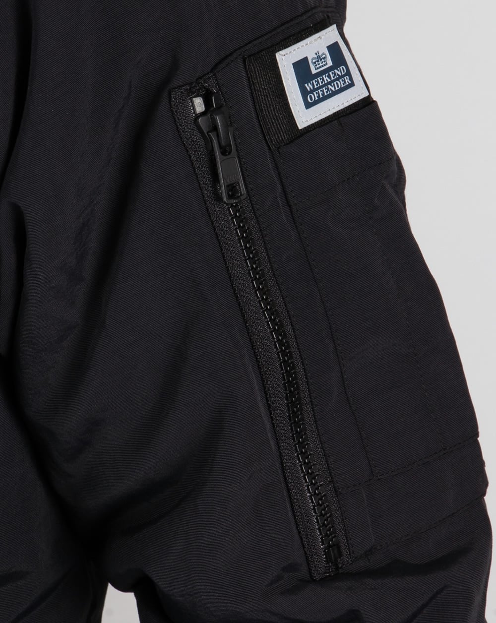 Weekend Offender Fur Bomber Jacket Black