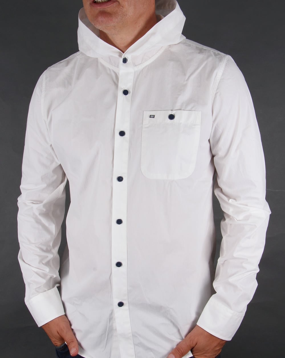 Weekend Offender Hooded Shirt White