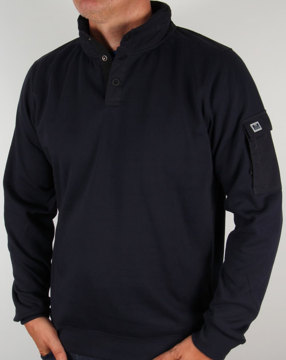 Weekend Offender Foss Hooded Sweat Navy