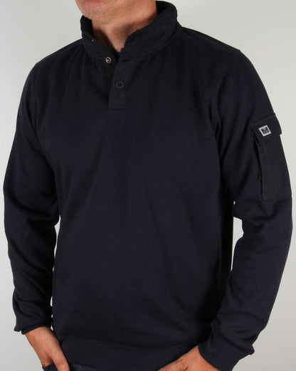 Weekend Offender Foss Hooded Sweat Navy