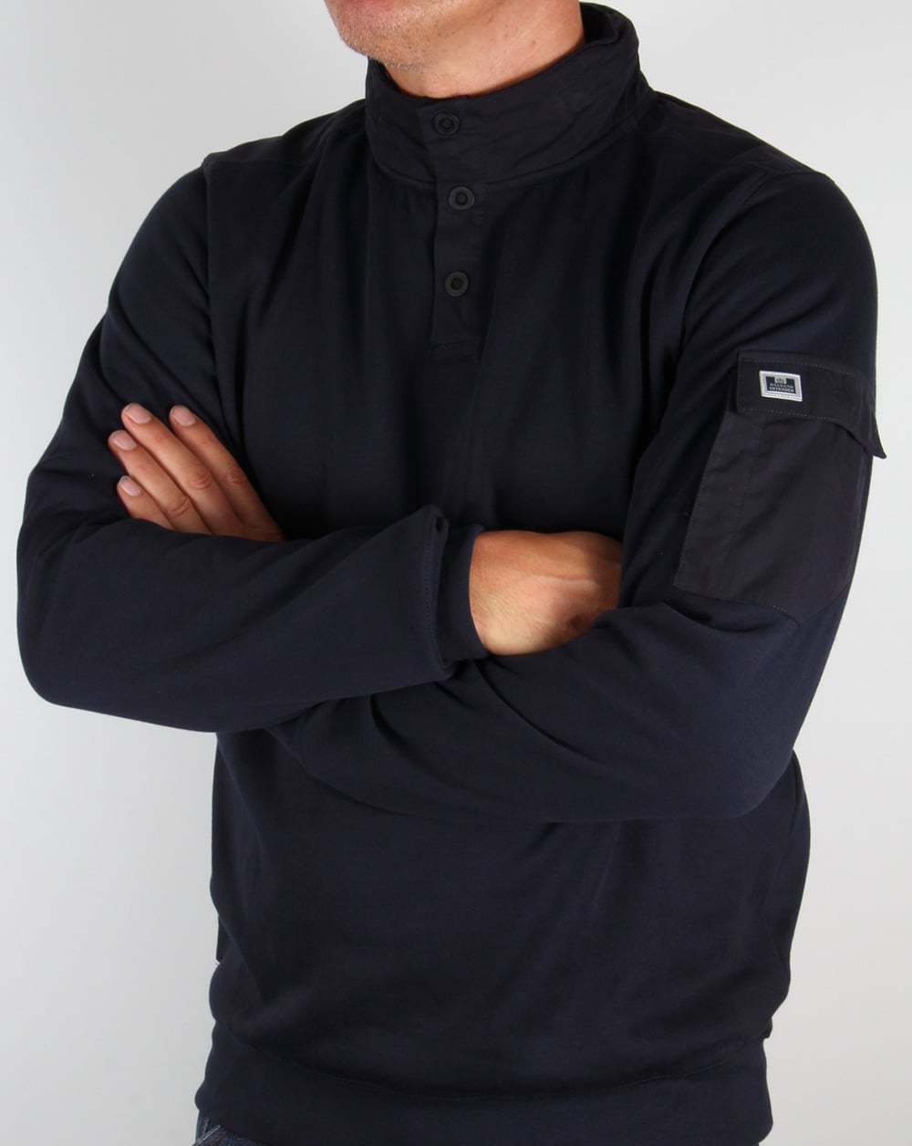 Weekend Offender Foss Hooded Sweat Navy
