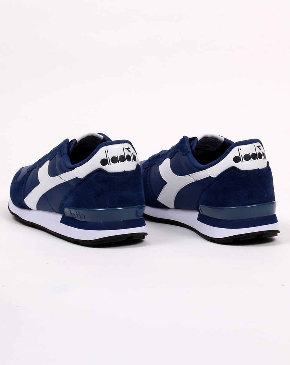 Diadora Camaro Leather Trainers Navy/white