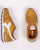 Diadora Camaro Leather Trainers Amber Gold