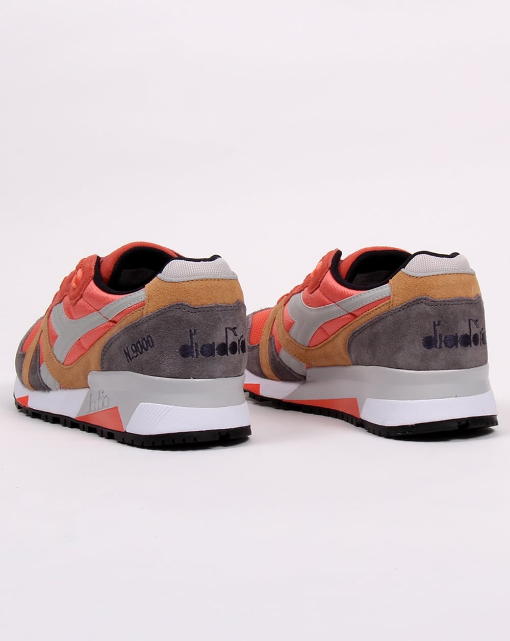 Diadora N9000 Nyl Ii Trainers Coral/grey