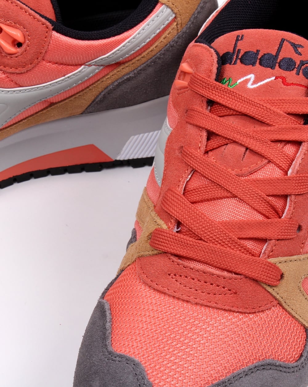 Diadora N9000 Nyl Ii Trainers Coral/grey