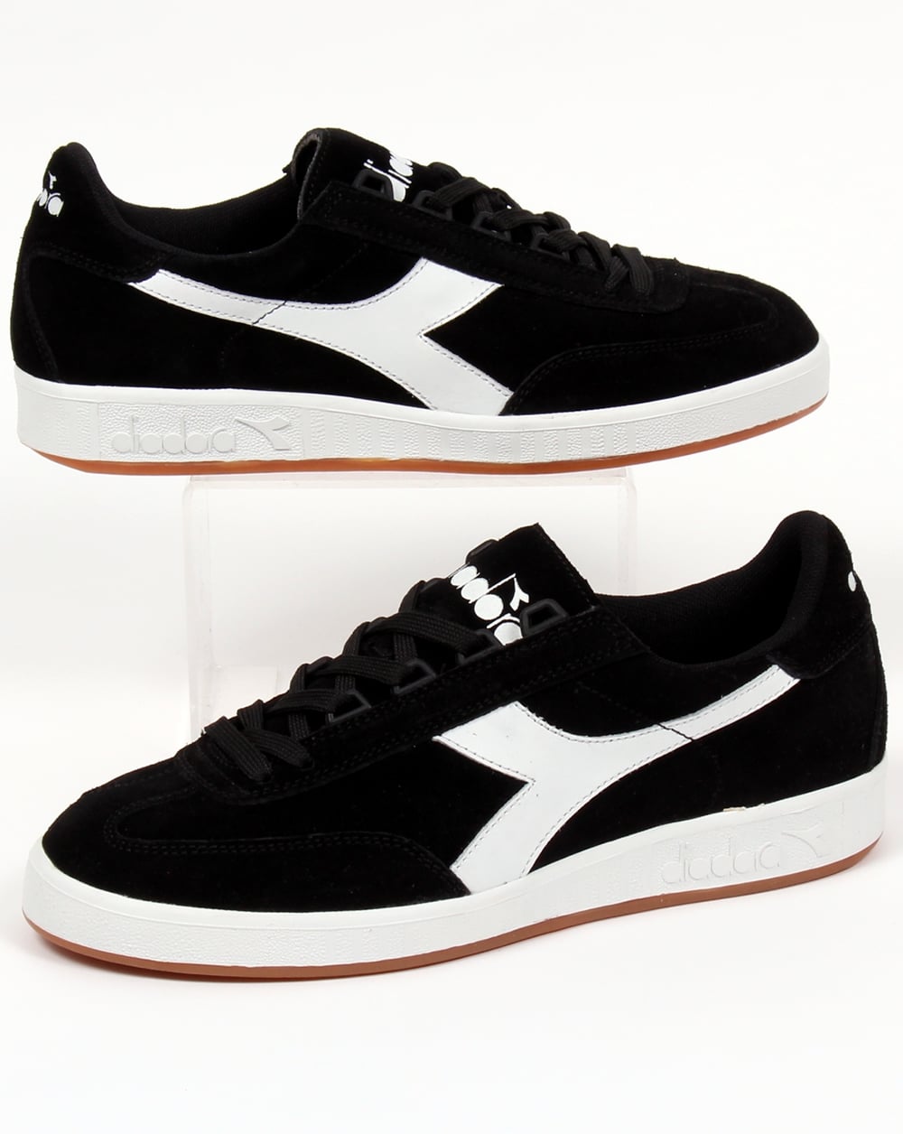 Diadora B Original Suede Trainers Black/white Gum