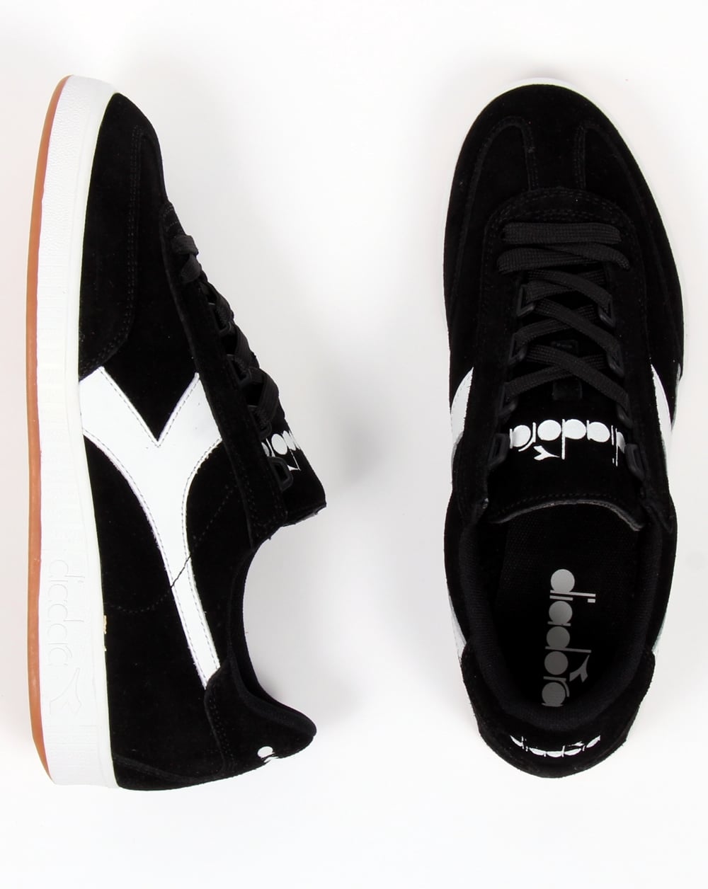 Diadora B Original Suede Trainers Black/white Gum