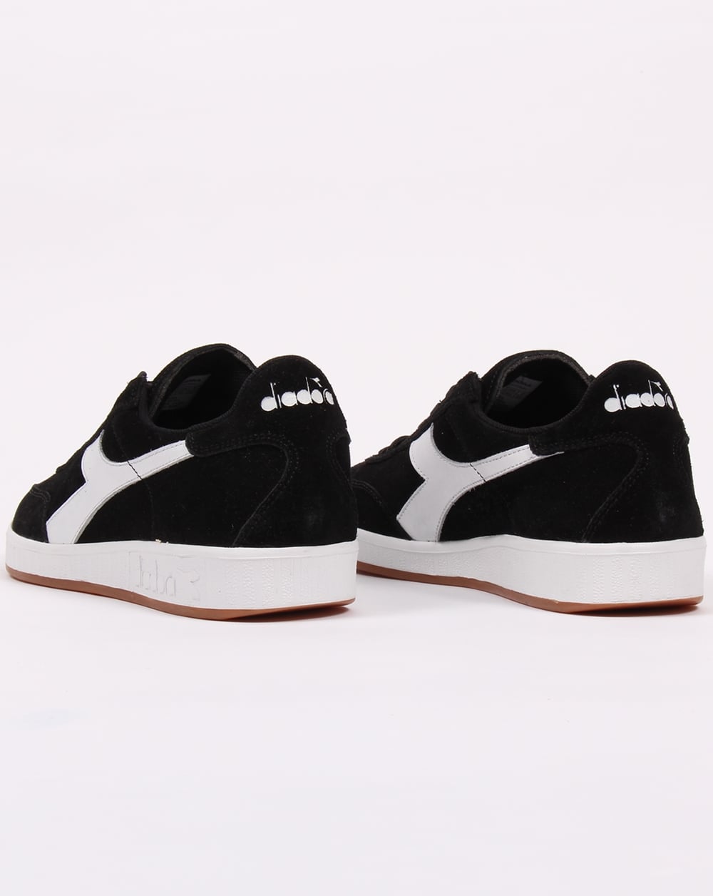 Diadora B Original Suede Trainers Black/white Gum