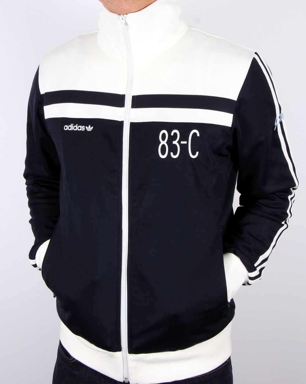 Adidas Originals 83-c Track Top Navy/off White