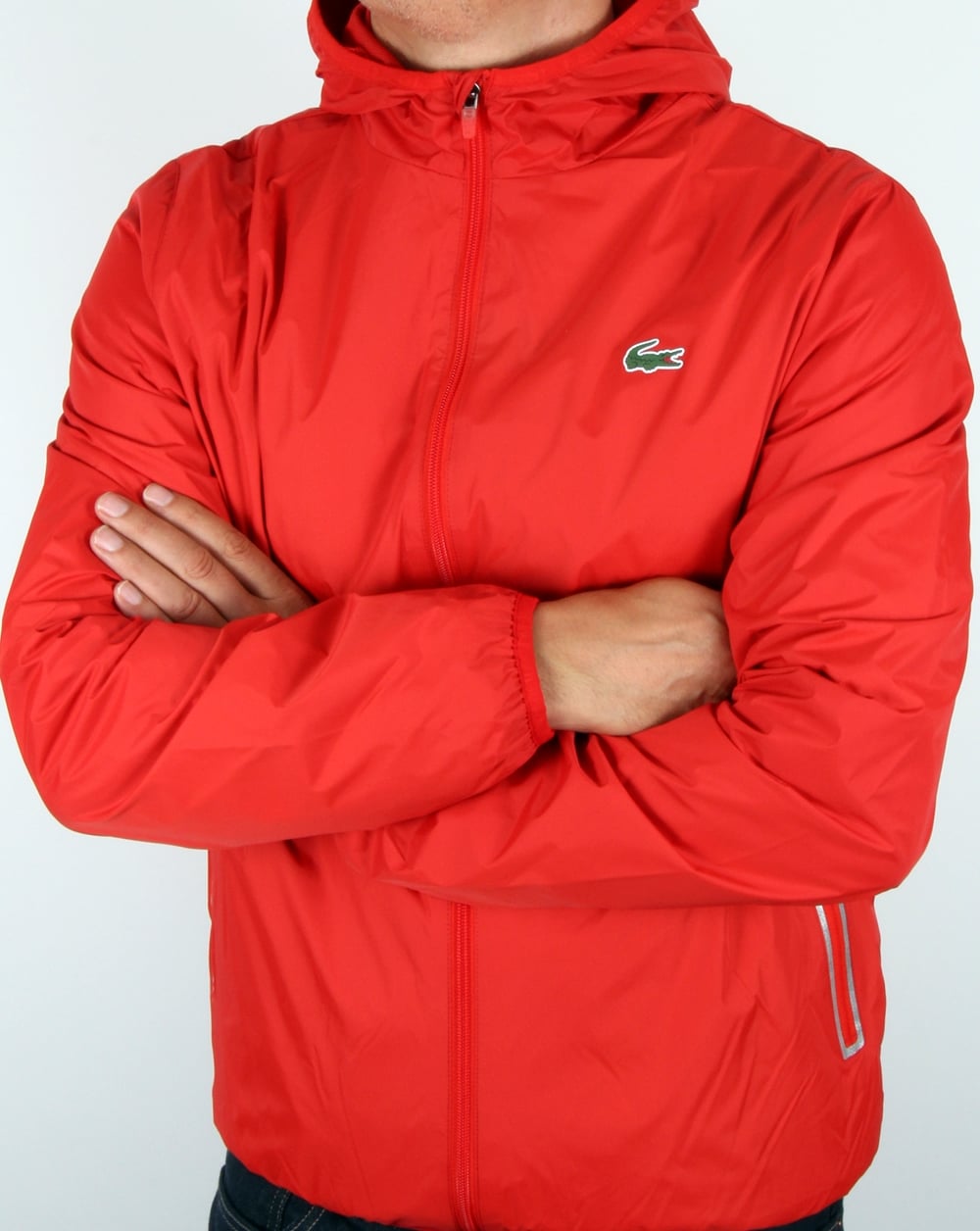 Lacoste Sport Tech Hooded Jacket Corrida Red