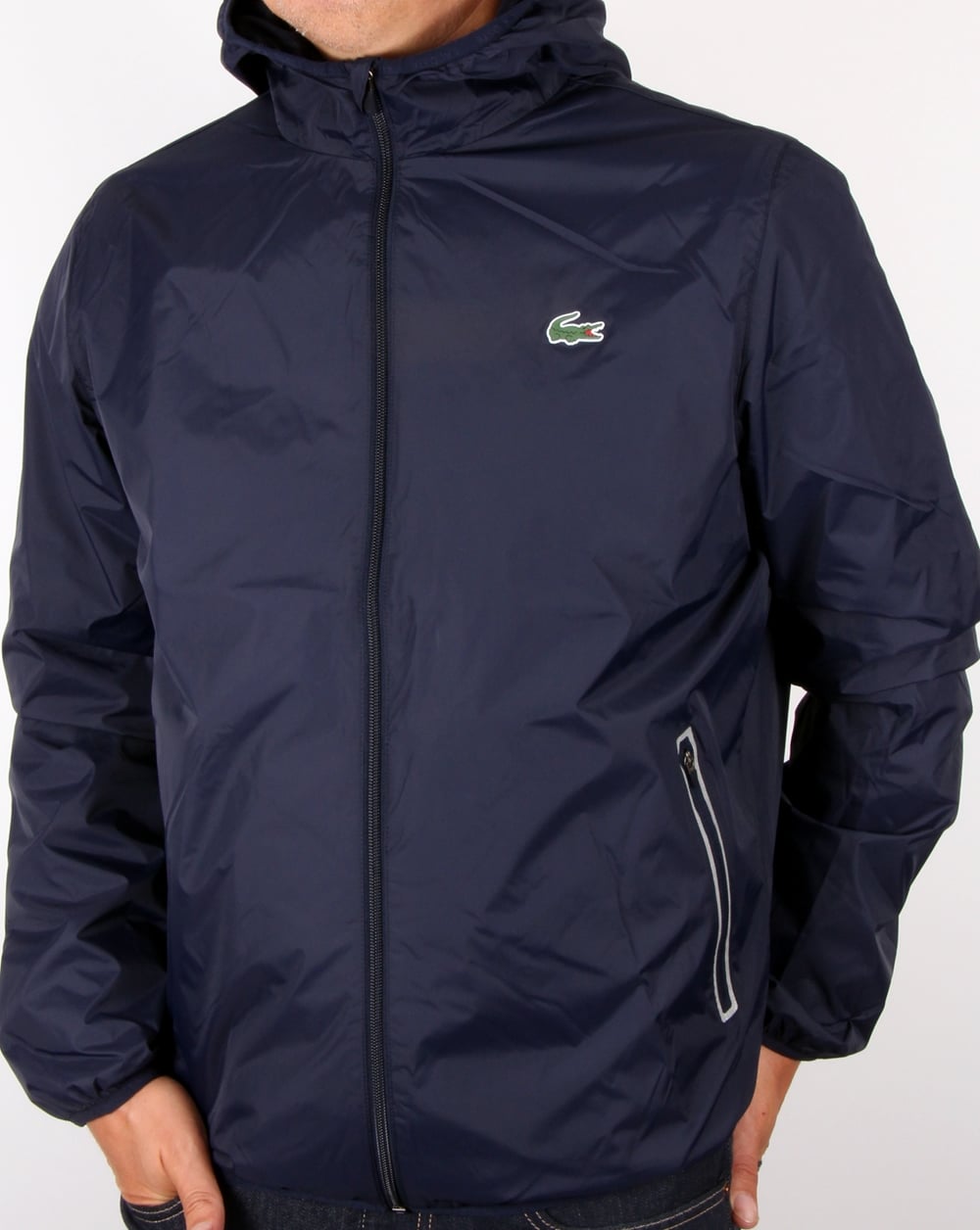Lacoste Sport Tech Hooded Jacket Navy