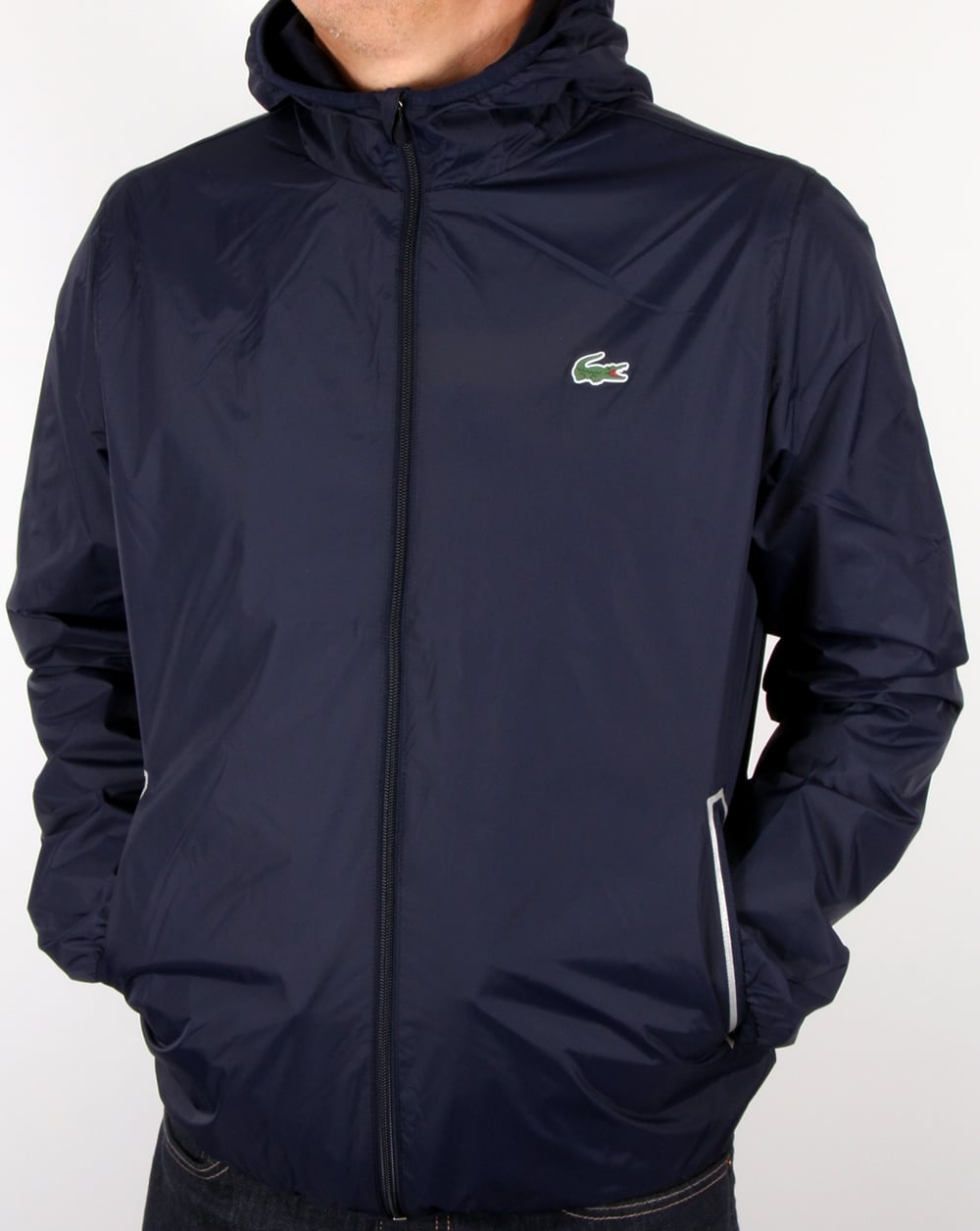 Lacoste Sport Tech Hooded Jacket Navy