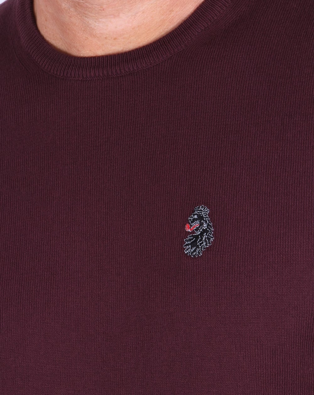 Luke Gerards Crew Neck Jumper Wine