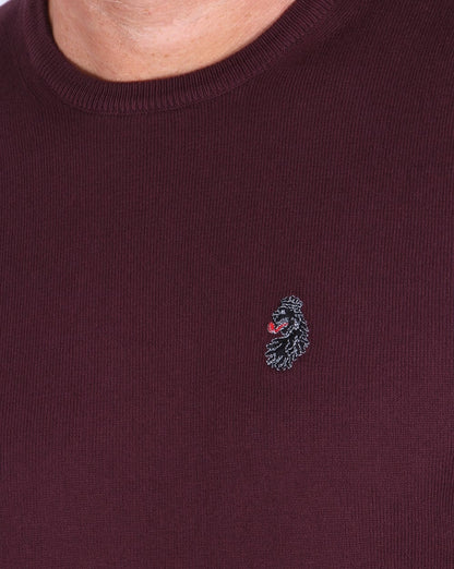 Luke Gerards Crew Neck Jumper Wine