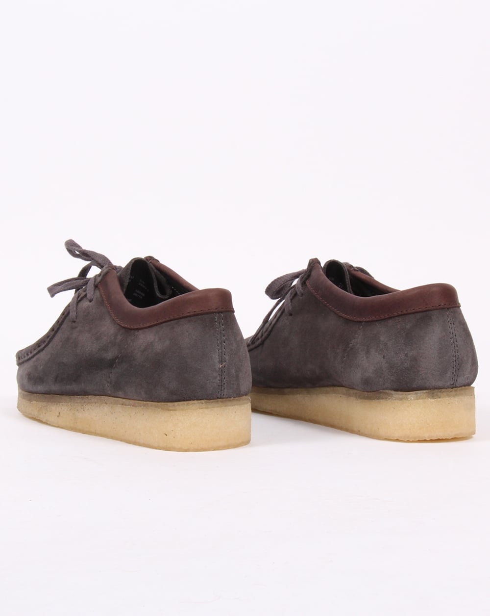 Clarks Originals Wallabee Shoes Charcoal Suede